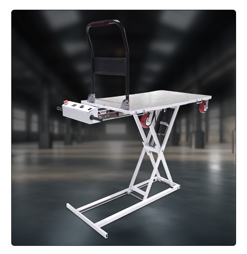 Electric scissor lift platform truck