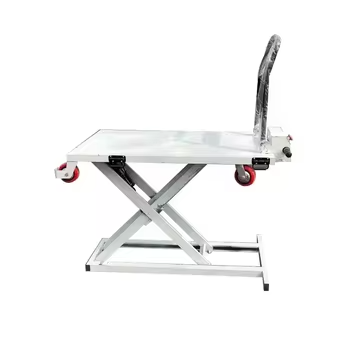 Portable Mobile Electric Scissor Lift Table Cart For Warehouse Material Handling