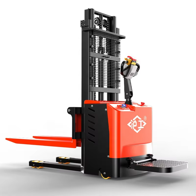 Station-operated electric stacker