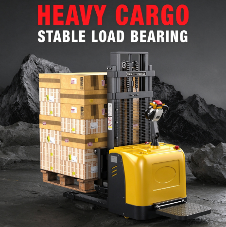 Stable Load Full Electric Stacker for Warehouse Heavy Cargo